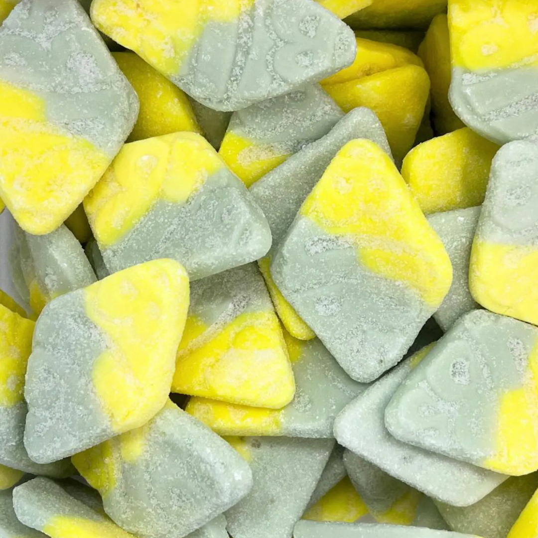 Marshmallow candy green and yellow