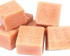 Fudge cubes white back ground